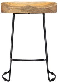 Bancos de bar Gavin 2 pcs madeira mangueira maciça