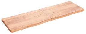 vidaXL Prateleira de parede 200x60x(2-6) cm carvalho tratado castanho