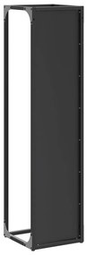 Suporte para lenha 25x25x100 cm aço laminado a frio preto
