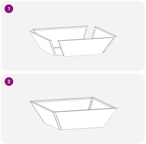 Conjunto de 5 Cachepots de Jardim Verde-Azeitona da , medindo 50x50x15