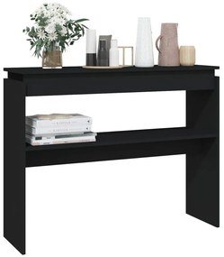 Mesa consola 102x30x80 cm derivados de madeira preto