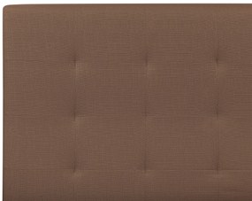 Cama de casal em tecido castanho 160 x 200 cm LA ROCHELLE Beliani