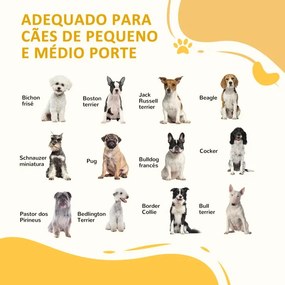 PawHut Barreira de Segurança para Cães de Madeira Barreira para Animai