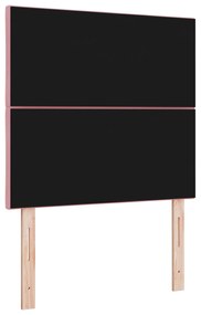 Cabeceira Rosa vidaXL com Blocos de Diamante 90 cm de Veludo, Cabeceir