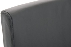 Banco de bar Paros em couro sintético 42 x 104 x 48 cm Preto