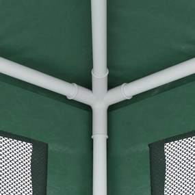 Tenda p/ festas c/ 8 paredes laterais em rede 3x9 m PEAD verde