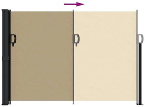 Toldo lateral retrátil 140x300 cm bege