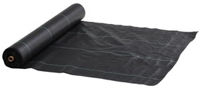 Outsunny Rolo de Malha Anti-Ervas 2x100 m Malha Geotêxtil 60 g/m² para Controlo de Ervas Daninhas de Jardim Malha Anti-Ervas Preta