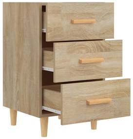 Mesa de cabeceira 40x40x66 cm derivados madeira carvalho sonoma