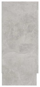 Armário vitrine 120x30,5x70 cm derivados madeira cinza cimento