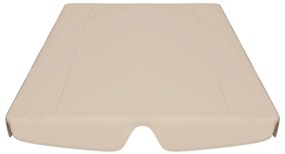 Toldo suplente baloiço jardim 188/168x145/110 cm bege