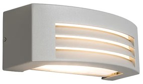 Candeeiro de parede moderno cinzento IP44 - Hurricane 1 Moderno