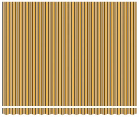 Toldo Retrátil Automático Listrado Multicolorido 400x300 cm