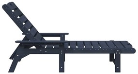 Espreguiçadeiras vidaXL 2 pcs Azul-marinho 162x53x98.5 cm HDPE