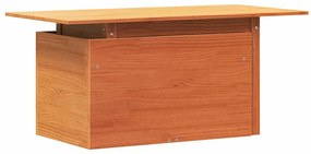 Mesa de jardim 100x50x75cm madeira de pinho maciça castanho-mel