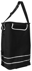 vidaXL Carrinho de Compras Preto 36.5 x 46.5 x 100.5 cm Tecido Oxford
