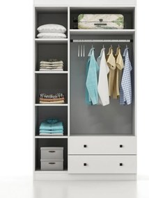 Roupeiro Lavinia – Branco – 105 x 182 x 50 cm