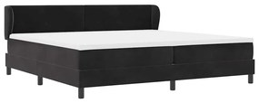Cama Box com Colchão vidaXL Preto 200x200 cm Veludo