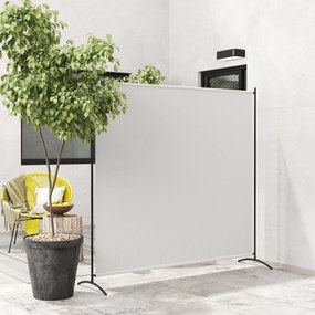 Biombo de exterior de painel único, divisória de 180 cm de altura com proteção UV30+, bege
