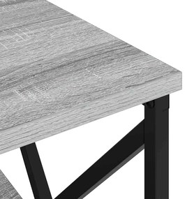 Armário de Cabeceira 2 pcs Sonoma cinzento 41.5 x 40.5 x 55 cm
