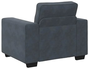 Poltrona 60 cm veludo verde-escuro