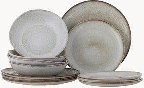 Conjunto de loiça em cerâmica Sandrine, 4 pessoas, conjunto de 12