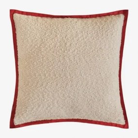 Almofada Quadrada 45x45 Cm Em Tecido Bouclé Renildo Gardénia Branco - Sklum