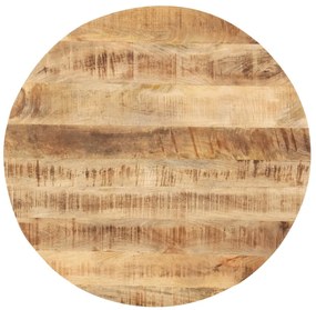 vidaXL Tampo de mesa redondo madeira mangueira maciça 25-27 mm 60 cm
