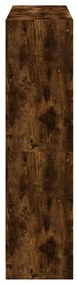 Estante c/ portas 136x37x142 cm deriv. madeira carvalho fumado