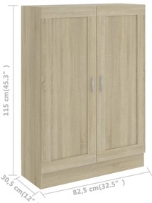 Estante 82,5x30,5x115 cm derivados de madeira carvalho sonoma