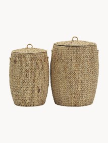 Storage Baskets Laun with Lids, Set of 2