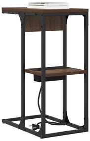 Mesa-de-cabeceira Madeira castanha 41.5 x 26 x 60.5 cm