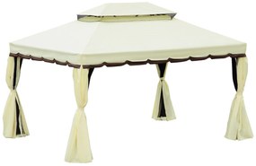 Pérgola de Jardim Braga – 4x3 m – Alumínio – Cortinas e Mosquiteiras –