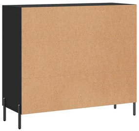 Aparador 90x34x80 cm derivados de madeira preto