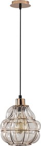 Candeeiro Suspenso Safderun – Cobre – Diâmetro 20 cm, Altura 111 cm