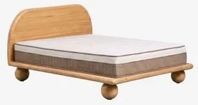 Cama Em Madeira De Manga Bicheno Madeira De Manga & 200 X 200 Cm & 200 X 200 - Benoite - Sklum