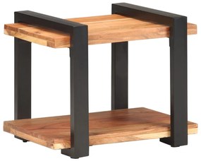 Mesa de cabeceira 50x40x40 cm madeira de acácia maciça