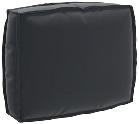 vidaXL Almofada de Encosto Preta 50x40x12 cm em Tecido Oxford