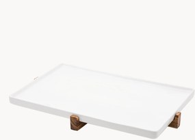 Travessa em porcelana com suporte Alto
