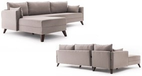 Sofá de Canto Bella – Creme – 275x85x165 cm