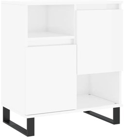 Aparadores 2 pcs derivados de madeira branco brilhante