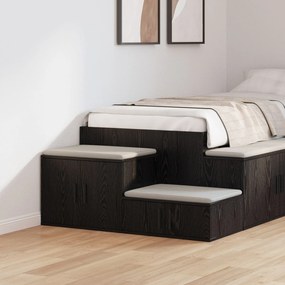 Armário de Armazenamento vidaXL Preto 103x41x40 cm Madeira de Engenhar