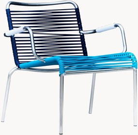 Cadeiras lounge artesanais empilháveis para jardim Mya Spaghetti, conjunto de 2