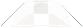 Estufa com estrutura de aço 40 m² 10x4x2 m branco