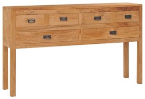 Aparador 125x30x75 cm madeira de teca maciça