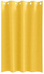Cortinas 2 pcs amarelo mostarda 175 x 140 cm Poliéster