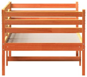 Sofá-cama sem colchão 80x200 cm madeira de pinho castanho cera