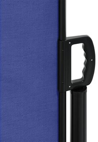 Toldo lateral retrátil 220x500 cm azul