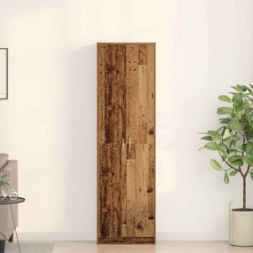 Guarda-roupa Madeira Antiga 55x25x189 cm Madeira Engenheirada