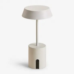 Lâmpada De Mesa Led Sem Fios Para Exterior Uliana Gardénia Branco - Sklum